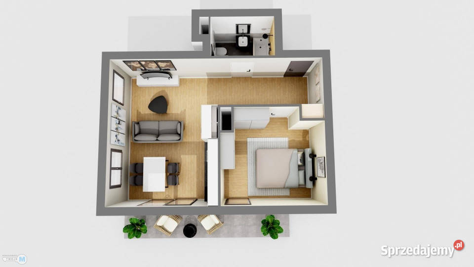 Mieszkanie 413m2 2pokojowe Kielce własność