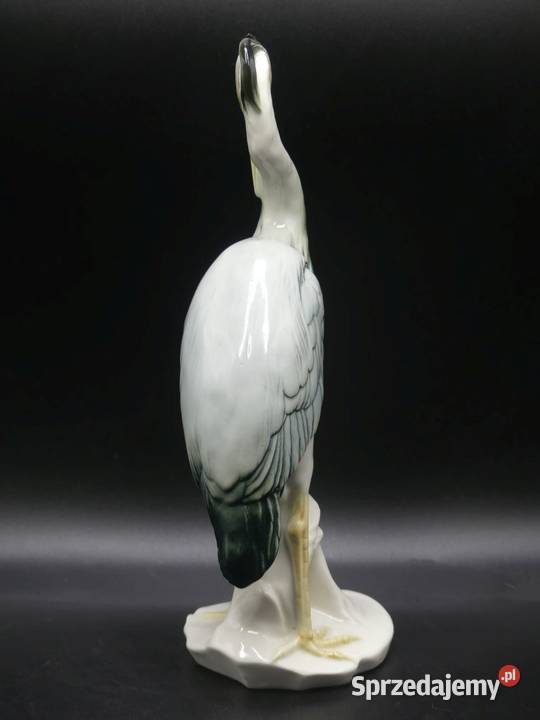 Duża kolekcjonerska czapla Karl Ens 25 Volkstedt wielkopolskie Poznań sprzedam