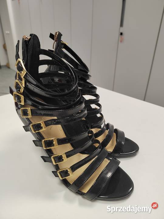 BADURA szpilki rzymianki seksowne skóra