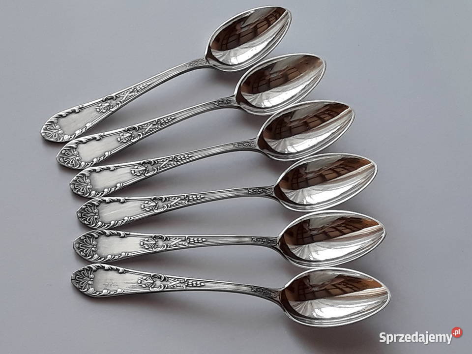 Posrebrzane łyżeczki do kawy mokki ROMAŃSKI śląskie Dąbrowa Górnicza sprzedam