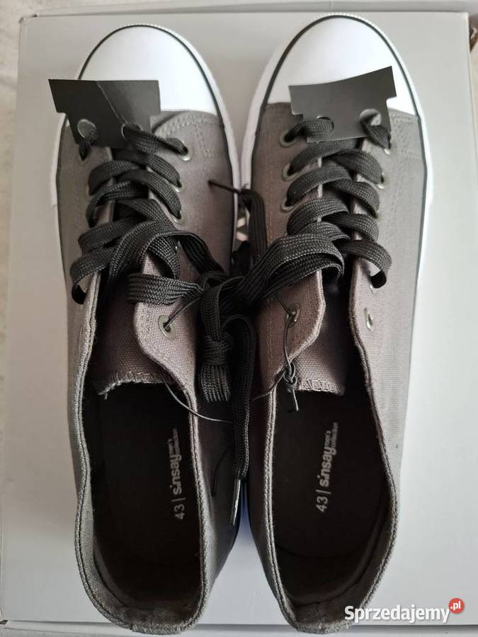 Trampki młodzieżowe szare uniseks Sinsay rozmiar inna Łomża sprzedam