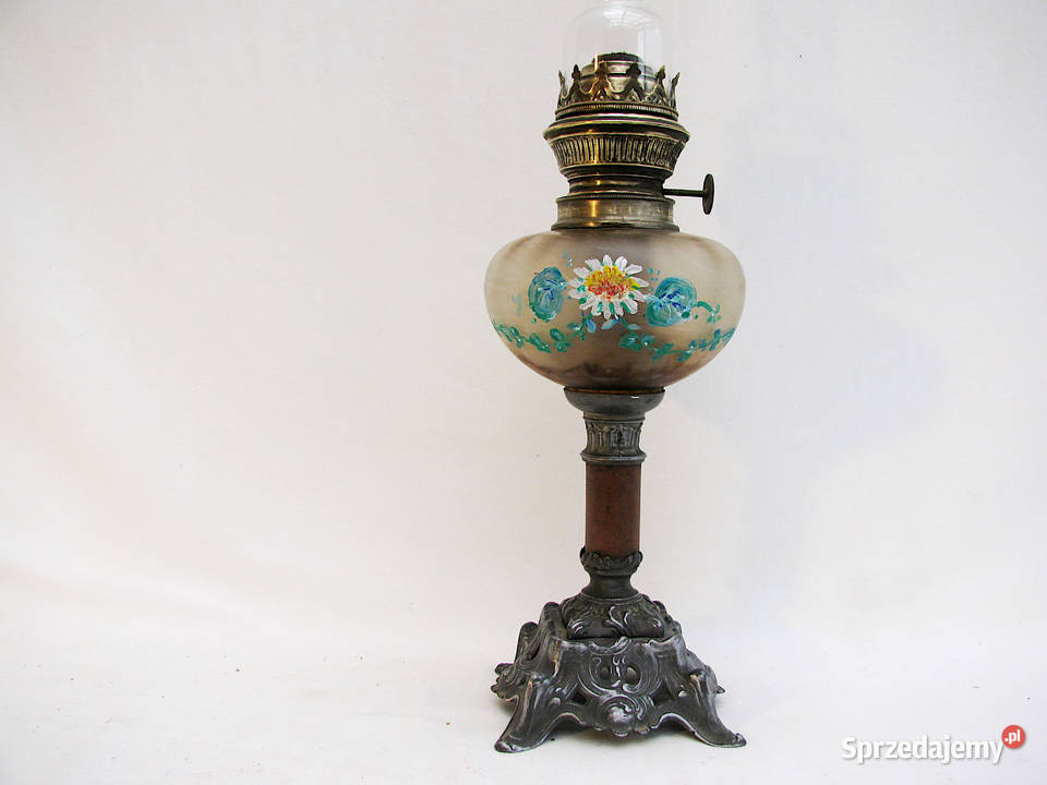 Lampa naftowa mosiądz Francja II sprzedam