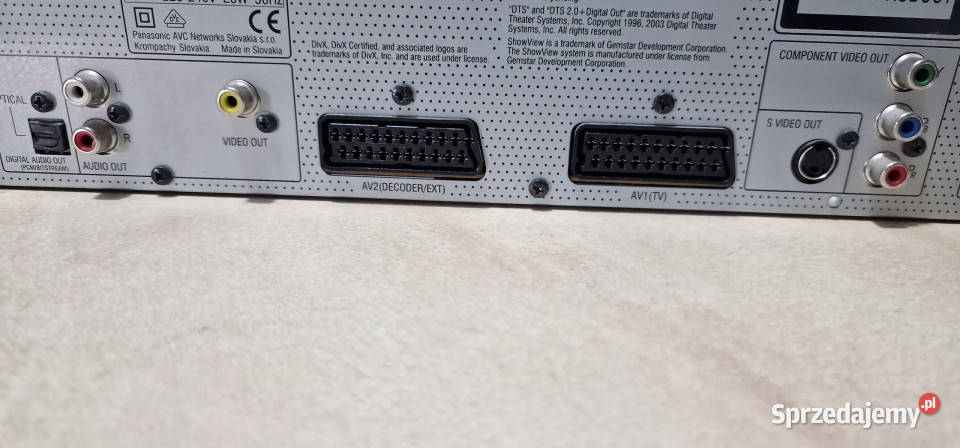 Panasonic DVD recorder nagrywarka DRM ES 35 V Międzychód sprzedam