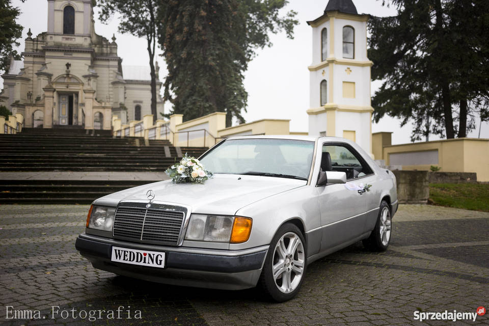 Auto do ślubu Mercedes W124 coupe wynajem Pozostałe Konin