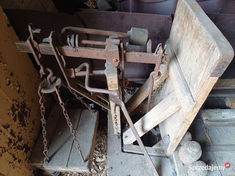 Waga szalkowa dziesiętna rolnicza starodawna lubelskie Serniki sprzedam