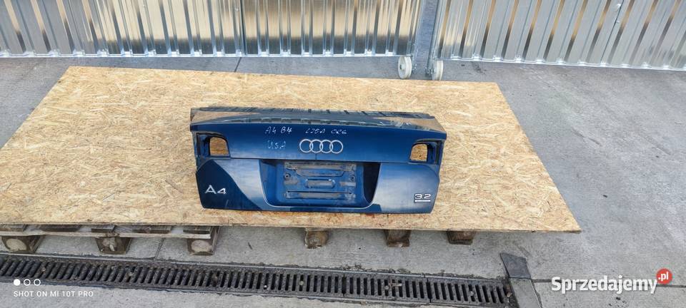 KLAPA TYLNA TYŁ AUDI A4 B7 USA SEDAN LZ5A Klapy bagażnika Przystajń