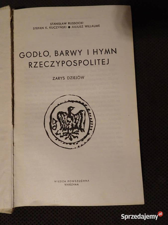książka Godło barwy i hymn Rzeczypospolitej twarda mazowieckie