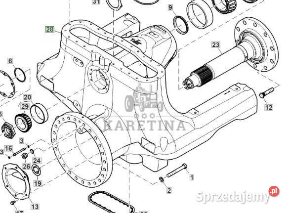John Deere 9420RX 9470RX 9520RX 9620RX Obudowa Jastrzębniki