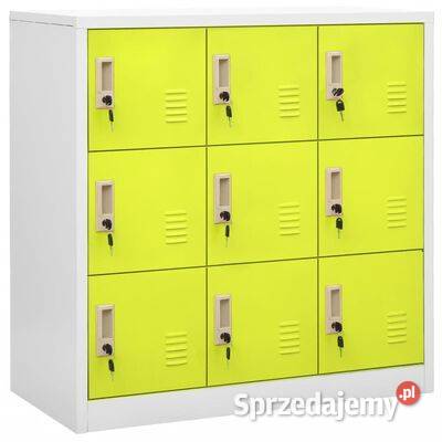 vidaXL Szafka zamykana na klucz szarozielona sprzedam