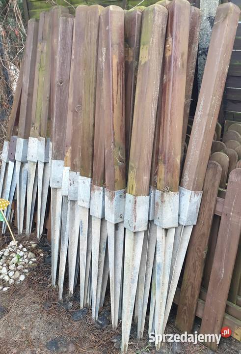 Płot Drewniany uliczka Furtka Brama kotwy Belki Puszczykowo