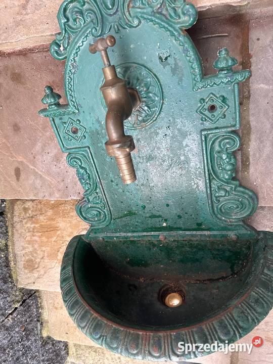 Żeliwny stary zlew ogrodowy naścienny umywalka Bystrzyca Kłodzka