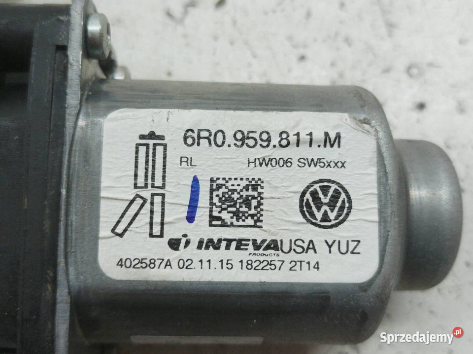 SILNICZEK SZYBY LEWY TYŁ 6R0959811M VW Wyposażenie elektryczne