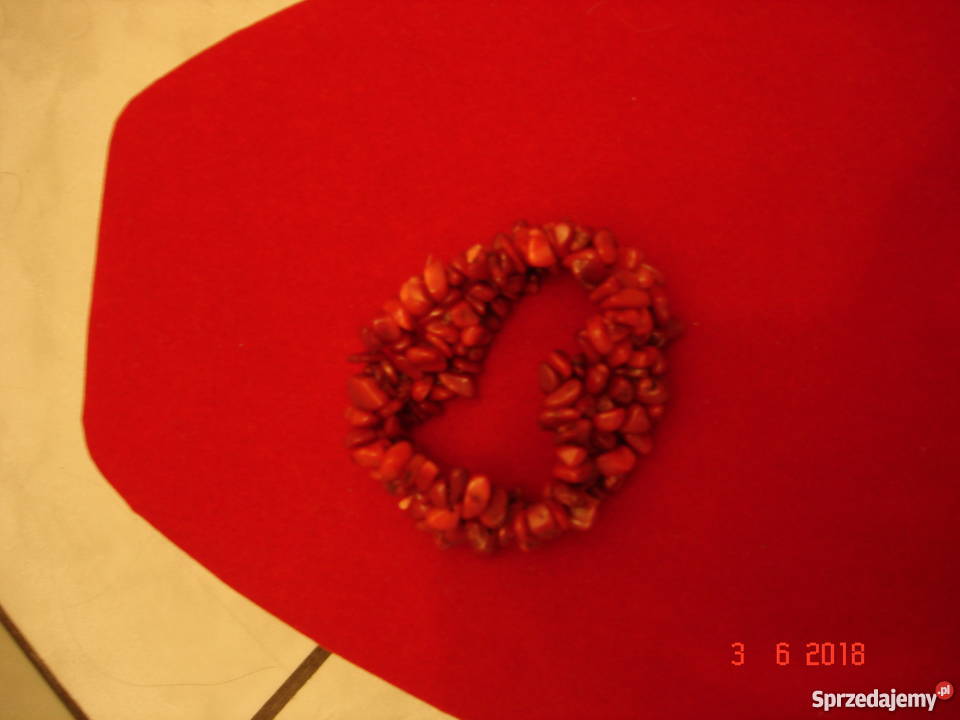 Biżuteria z kamieni KORAL obróżka bransoletka Naszyjniki śląskie Częstochowa sprzedam