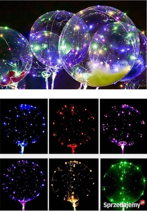 Balony LED zestaw 10 duży wybór kolorówozdób Kielce sprzedam