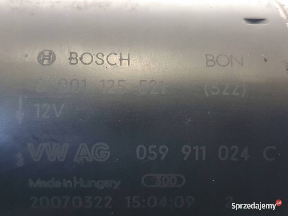 ROZRUSZNIK Audi Q7 4LB 30 TDI bosch 0001125521 lubelskie Chełm sprzedam