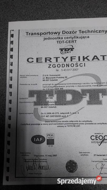 Linia diagnostyczna HEKA kpl do SKP Łęg Tarnowski