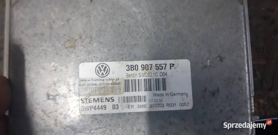 Sterownik silnika Volkswagen osobowe Motoryzacja lubuskie Nowa Sól