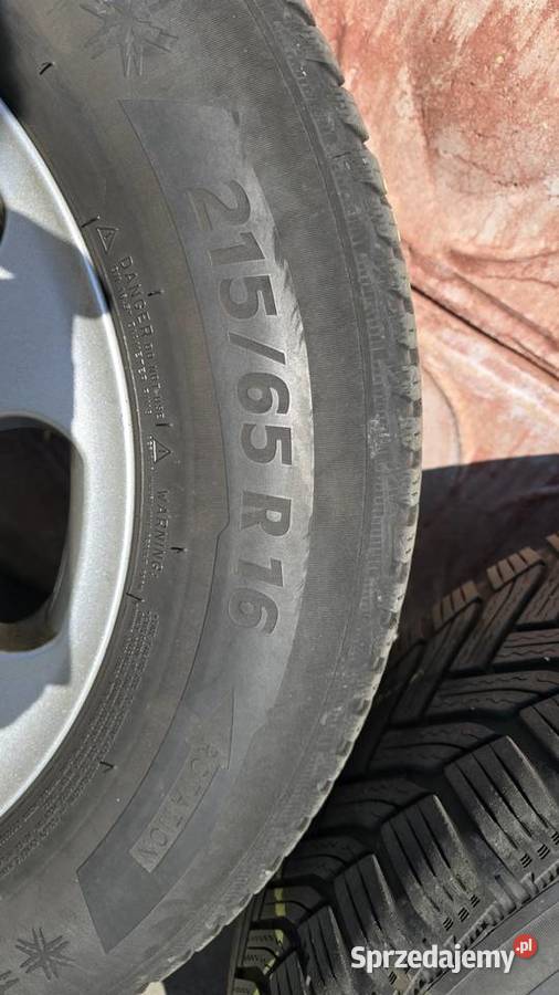 Alufelgi z oponami zimowymi Michelin 16 Rozstaw Czechowice-Dziedzice