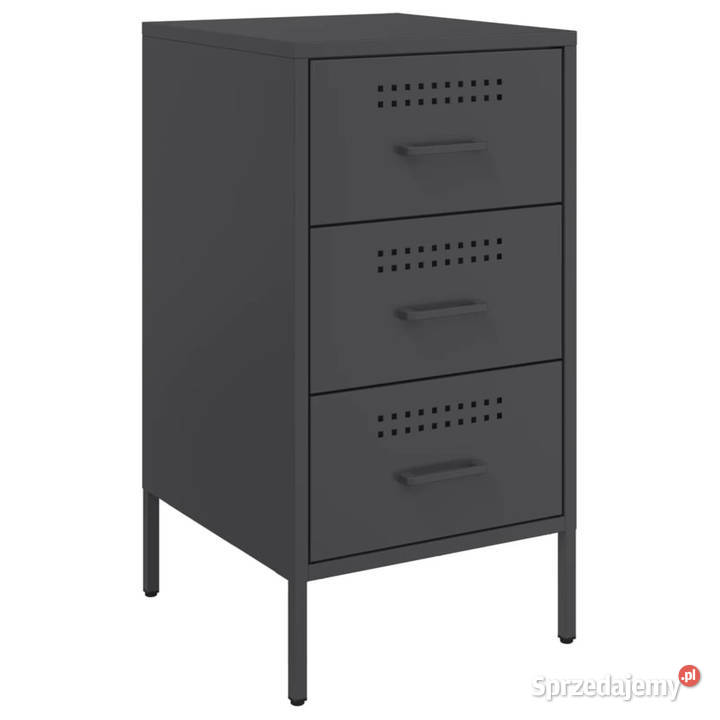 Szafka nocna czarna 36x39x68 stal WM843078 Warszawa sprzedam