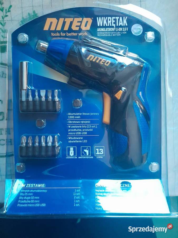 Akumulatorowy wkrętak NITEO Tools LiIon 36 V