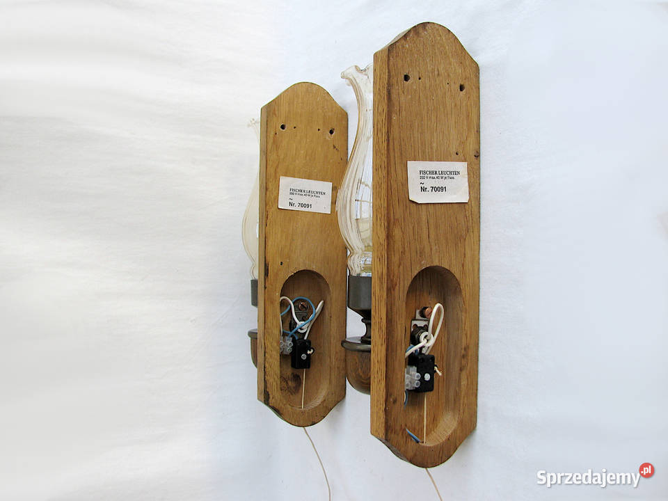 2 kinkiety mosiądz Kinkiety Dom i Ogród Szczecinek