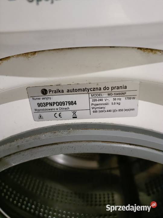 Pralka LG WD10490NP wolnostojące Sycewice