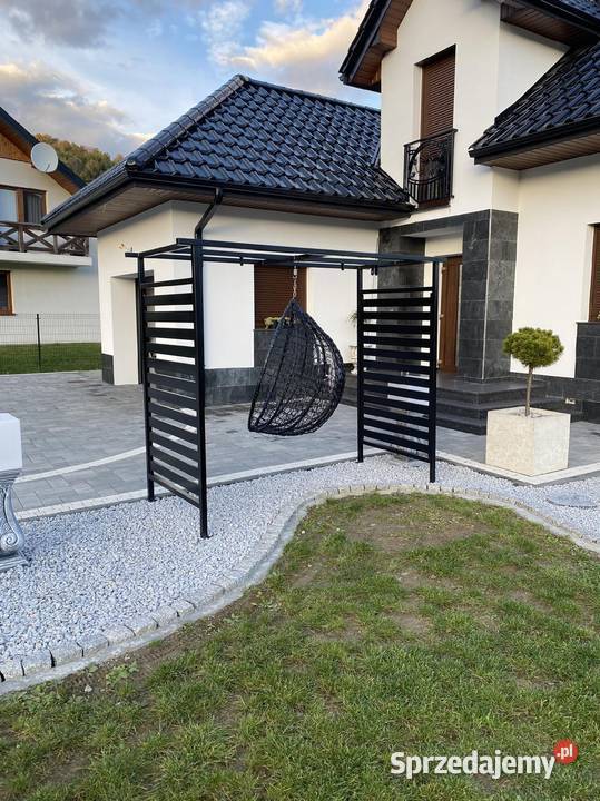 Altana pergola konstrukcja pod huśtawkę bocianie Kraków