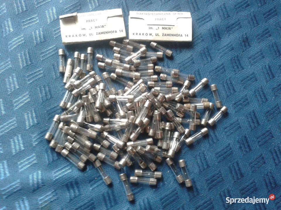 Bezpiecznik topikowy rurkowy szklany Pozostałe łódzkie Łódź sprzedam