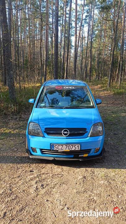 Opel Meriva 16 16v niebieska śląskie