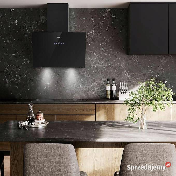 SNDOAS okap kuchenny 60 czarny klasa A 700 mh Myszyniec