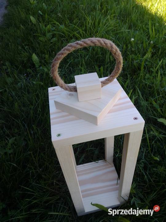 Lampion drewniany szlifowany ozdoba dekoracja sprzedam