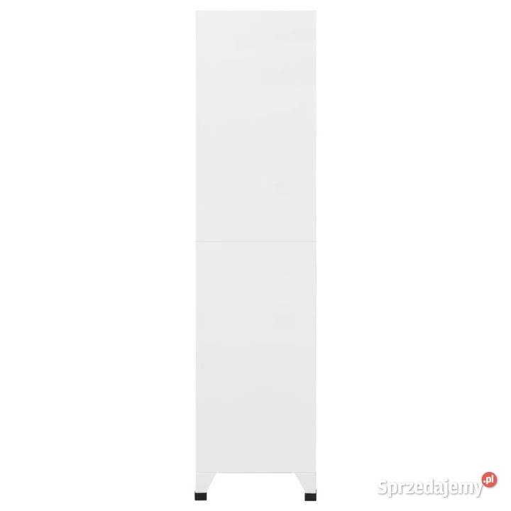 Szafka zamykana na klucz biała 90x45x180 stalowa Warszawa