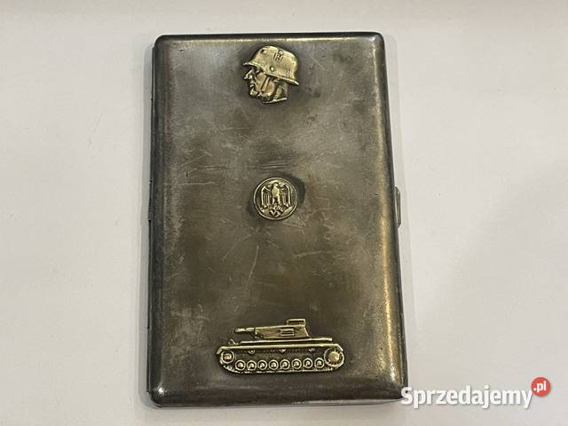 Niemiecka papierośnica platerowana III Rzesza Kraków