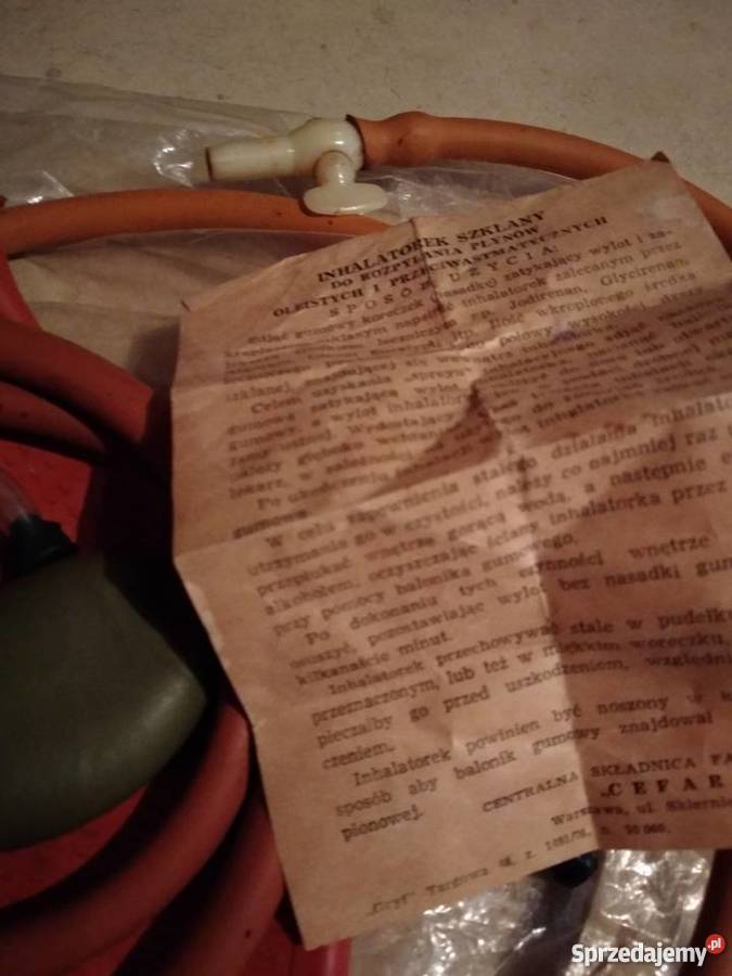 inhalatorek szklany do rozpylania płynów Zdrowie i Uroda Poznań sprzedam