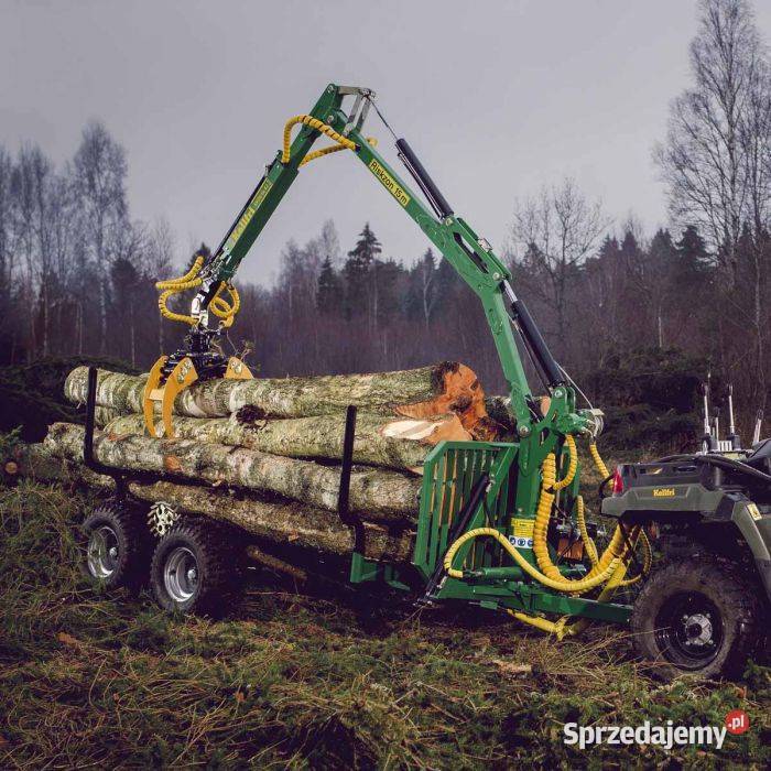 PRZYCZEPA LEŚNA 2t ZEST 8 HDS 42 napęd wciągarka 2000kg mazowieckie Nieporęt