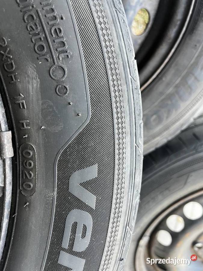 Felgi stalowe z oponami 5x112 kołpaki VW Średnica 15" Krosno