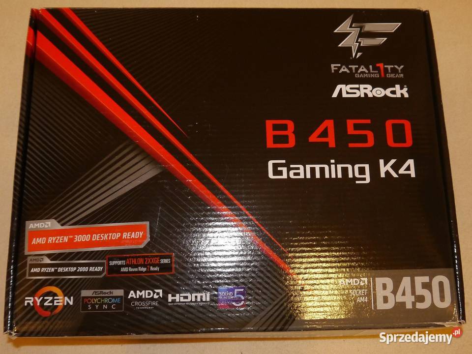 Płyta główna ASRock Fatal1ty B450 Gaming K4 Gdańsk