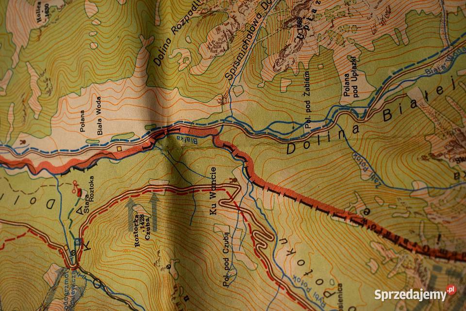 Tatrzański Park Narodowy mapa turystyczna 1984 Chełmno