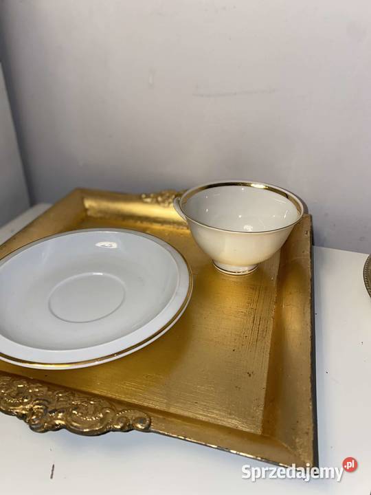 duo śniadaniowe porcelanowe z sygnatura Kraków