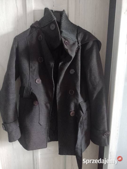 Płaszcz czarny Szamotuły sprzedam