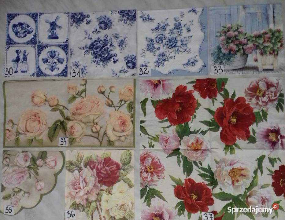 Serwetki decoupage różna tematyka NOWE WZORY mazowieckie Laskowiec