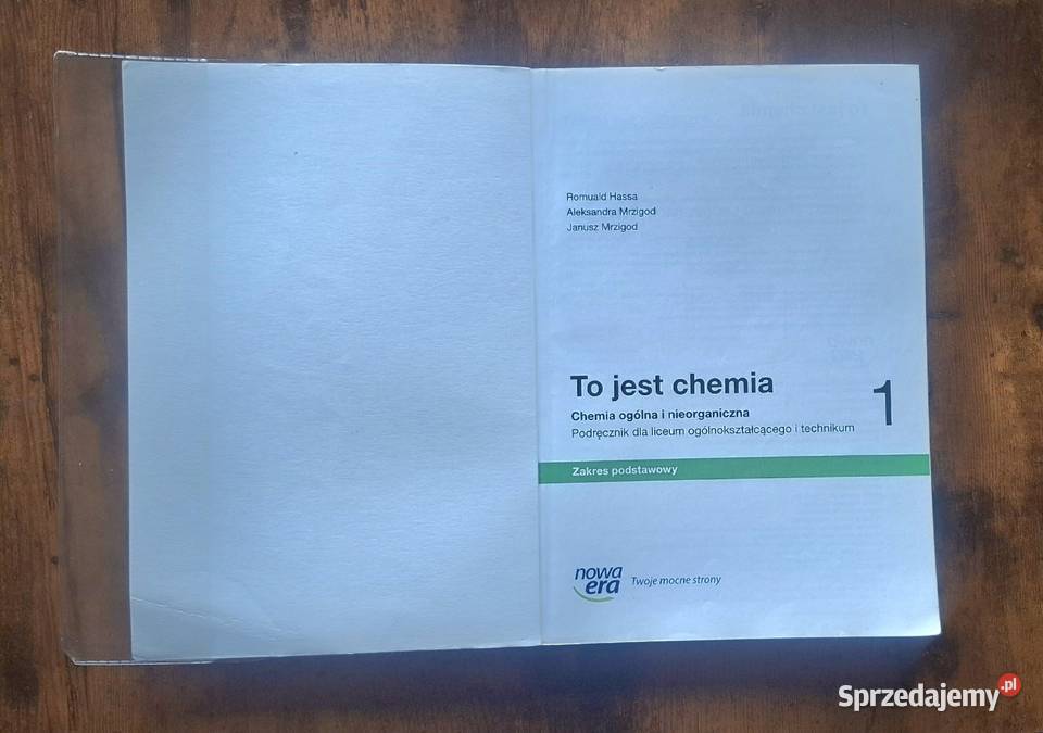 Podręcznik To jest Chemia 1 Nowa Era Zakres Drawsko
