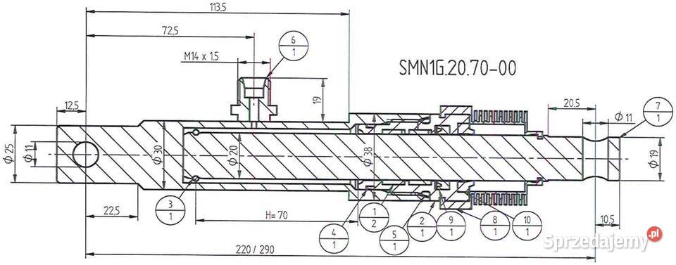 SIŁOWNIK HYDRAULICZNY STEROWANIA ZASUWĄ AMAZONE kujawsko-pomorskie Solec Kujawski sprzedam
