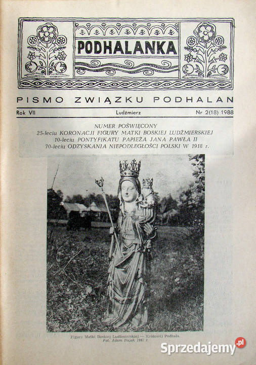 Podhalanka Pismo Związku Podhalan Ludźnierz małopolskie Limanowa