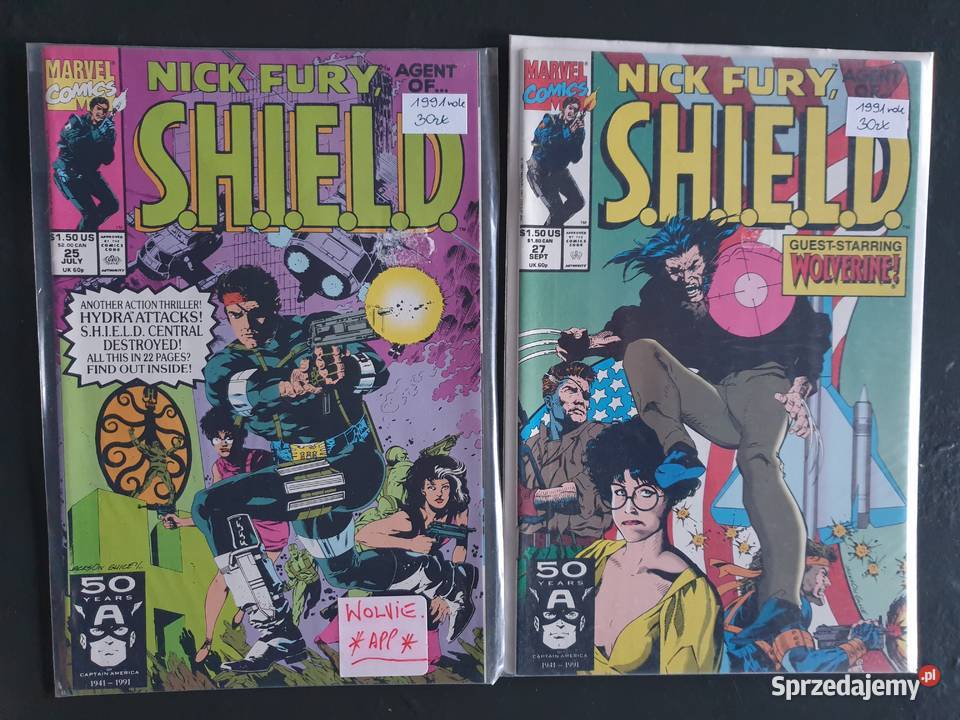 Nick Fury Agent Of SHIELD 13 komiksów Marvel USA pomorskie Gdynia sprzedam