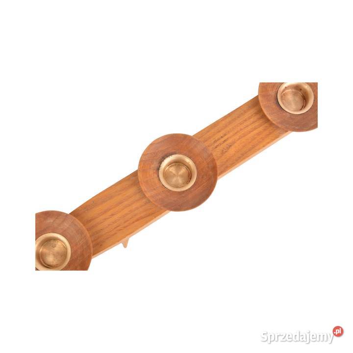 Jesionowy świecznik na małe świece Niemcy lata Dom i Ogród Warszawa