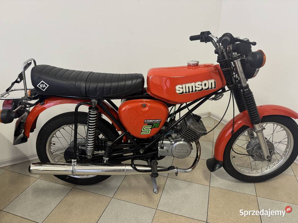 Simson S70 Comfort DDR Oryginał Rok produkcji 1984 Dąbrowa Górnicza