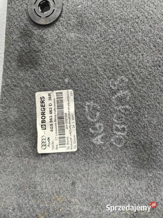 WYKŁADZINA BAGAŻNIKA SEDAN AUDI A6 C7 4G5863463D