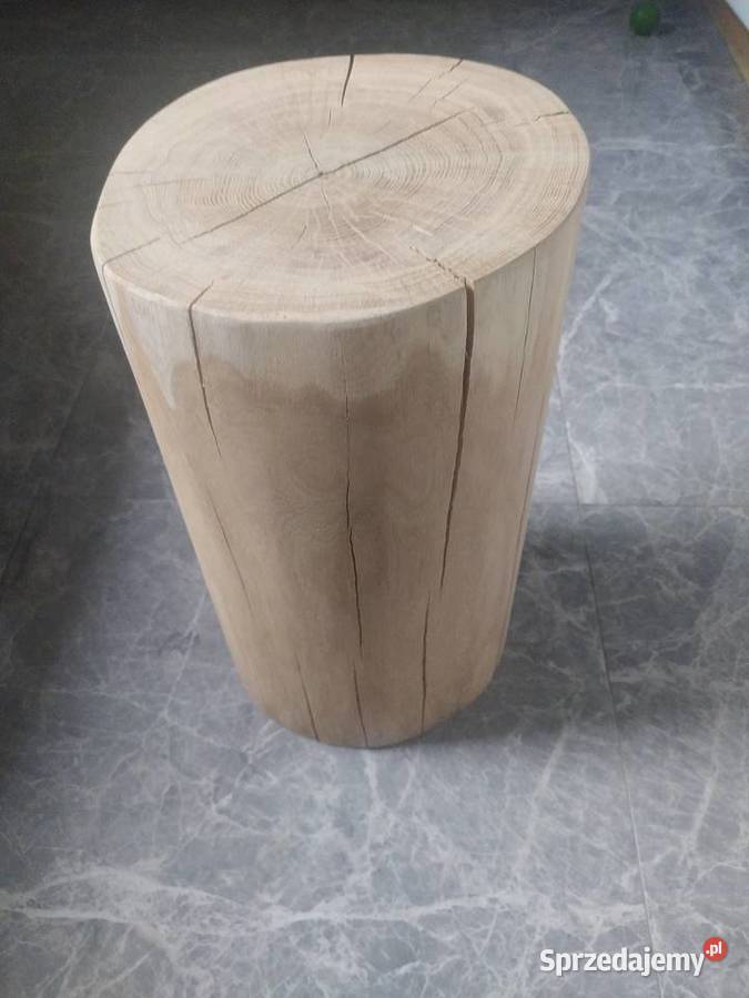 Dębowy pieniek stolik Milicz