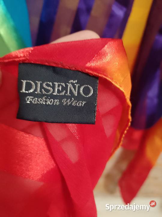 Hiszpańska duża chusta tęczowa z Madrytu szal Dla kobiet małopolskie